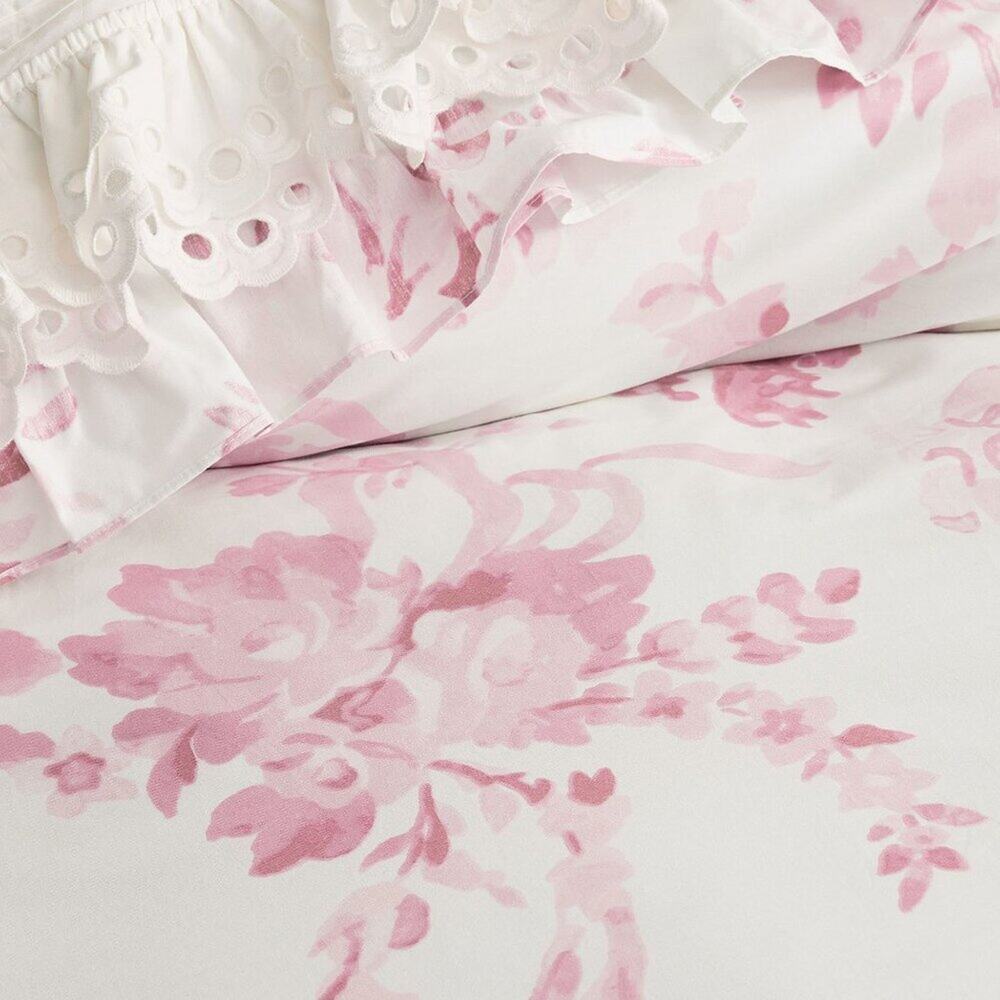 LoveShackFancy x Pottery Barn Garden Damask Ruffle Duvet Cover Bedding TWIN NWT - Picture 2 of 5